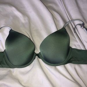 Dark green aerie bra